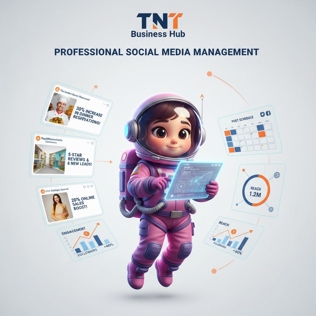 Social Media Management - AI-Powered Content & Strategy | TNT Business Hub