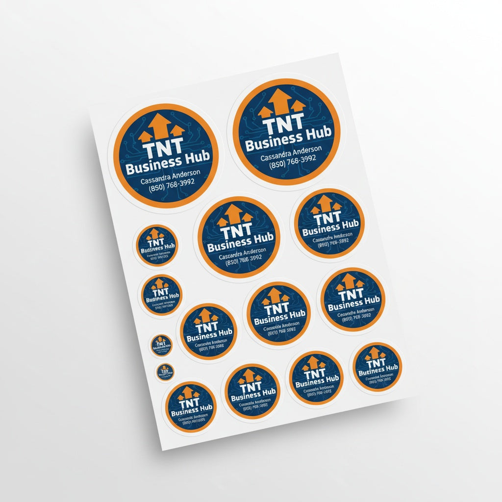 Custom Business Stickers & Decals - Promotional Marketing Materials | TNT Business Hub